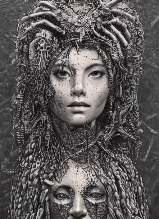 Prompt: War goddess painting by Dan Hillier, trending on artstation, artstationHD, artstationHQ, 4k, 8k