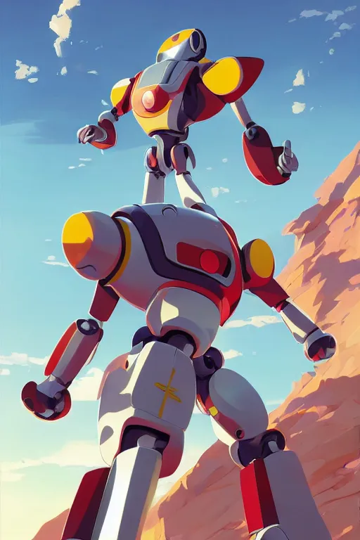 Image similar to metabots medabots medarotto medarot robot minimalist comics, behance hd by jesper ejsing, by rhads, makoto shinkai and lois van baarle, ilya kuvshinov, rossdraws global illumination ray tracing hdr radiating a glowing aura