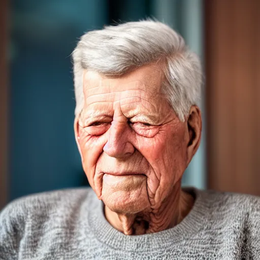 Prompt: color close up studio face shot of John F. Kennedy aged 80 years old , photorealistic,8k, XF IQ4, 150MP, 50mm, F1.4, ISO 200, 1/160s, natural light