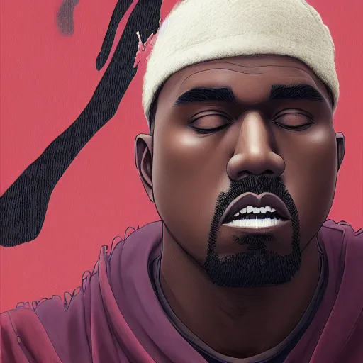 Image similar to anime, kanye west as a japanese character, extremely detailed eyes, fantastic details full face, mouth, trending on artstation, pixiv, cgsociety, hyperdetailed Unreal Engine 4k 8k ultra HD, Stanley Artgerm Lau, WLOP, Rossdraws, James Jean Marc Simonetti Ruan Jia and Mandy Jurgens and Artgerm and William-Adolphe Bouguerea Sakimichan