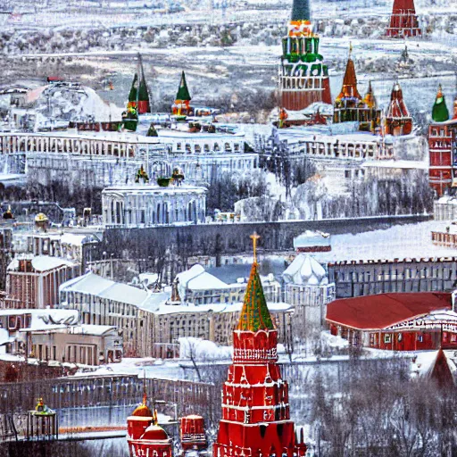 Image similar to kremlin made of sugar