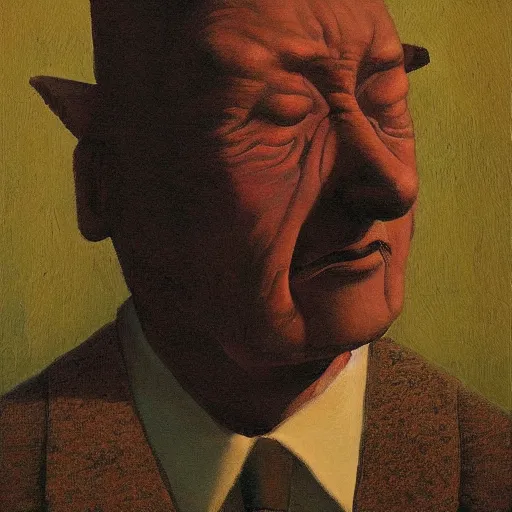 Image similar to portrait of a man, by shaun tan