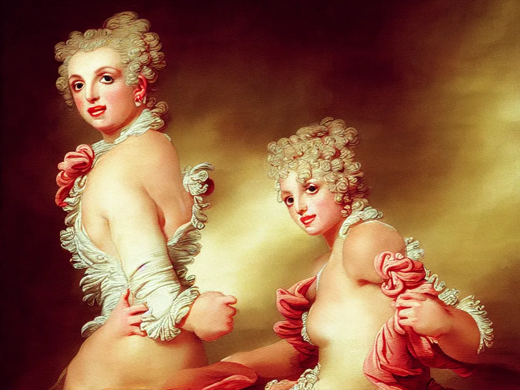 Prompt: britney spears by jean honore fragonard, highly detailed, intricate