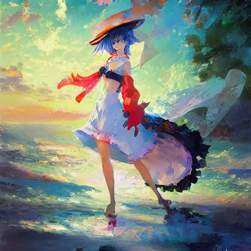 Beautiful abstract impressionist painting of Kirisame | Stable ...