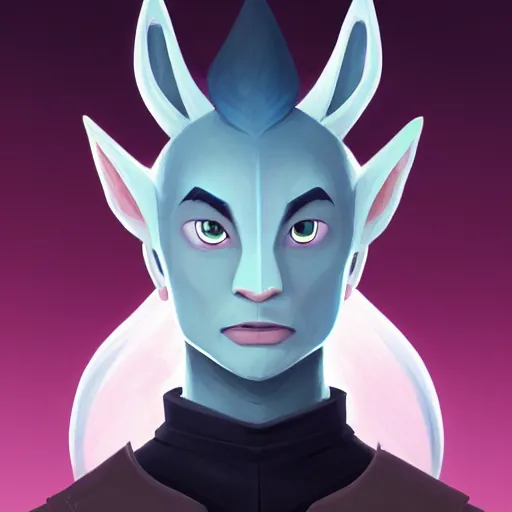 Image similar to face icon stylized minimalist, handsome snow elf bard with black skin, ornate silver armour, androgynous, part anthropomorphic wolf, frosty demeanor, loftis, cory behance hd by jesper ejsing, by rhads, makoto shinkai and lois van baarle, ilya kuvshinov, rossdraws global illumination