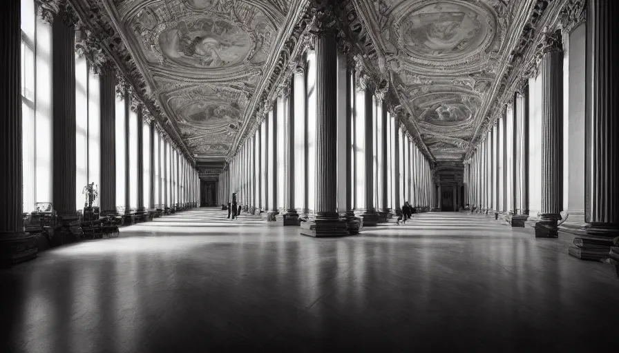 Prompt: portrait of a grand victorian government building, victorian, detailed, deep focus, movie still, dramatic lighting, ray tracing, by hendrik kerstens and paolo roversi