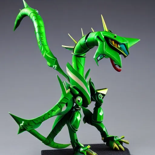 Image similar to rayquaza as a warhammer tabletop figurine