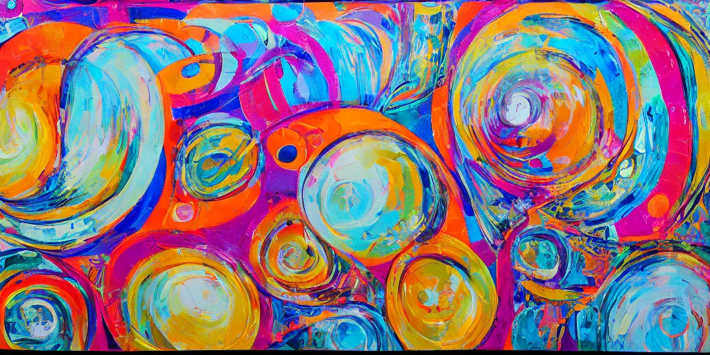 Image similar to abstract maximalist painting, interesting relationship within the composition, gestural lines, maximalism, big circles, crowns, fibonacci rhythm, white sketchbook style, paint on canvas, power washed texture, masterpiece,