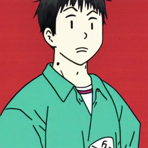 Prompt: photograph of shin - chan as a real human