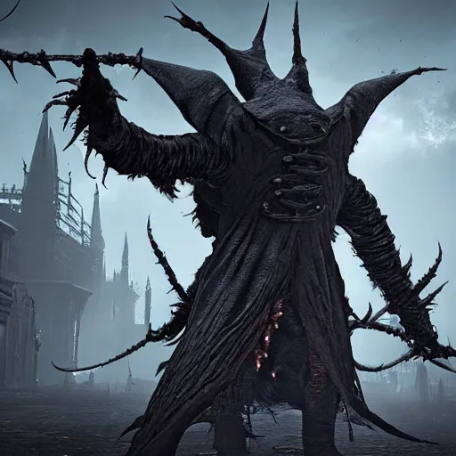 Prompt: Beetle Monster (bloodborne style)