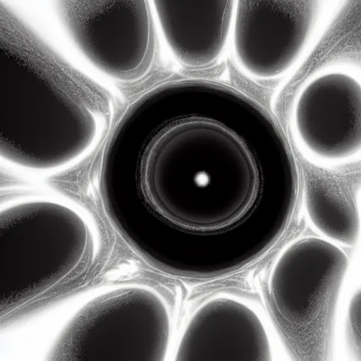 Prompt: LHC made a black hole,photorealistic