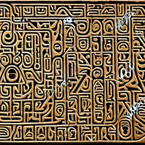 Prompt: interior of an evil egyptian heiroglyphic maze covered in mysterious hidden eye symbols, hyper detailed