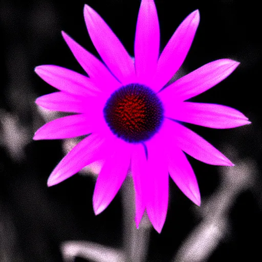 Image similar to a flower in infrared