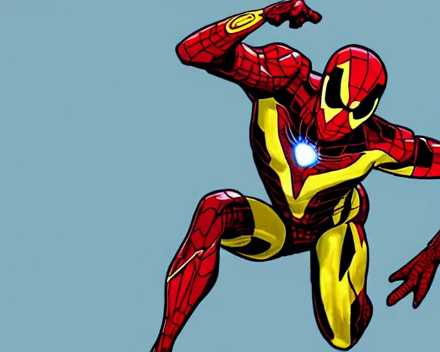 Image similar to sketch of the mcu iron spider