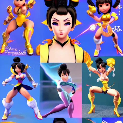 Prompt: chun li, pixar multiverse style, stunning, hd, highly detailed