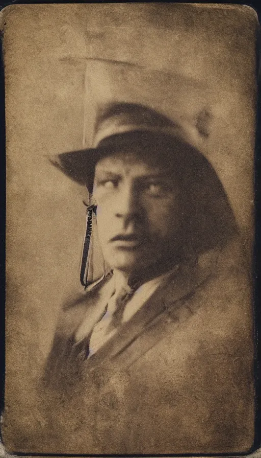 Prompt: “tintype photo portrait of cowboy cat”