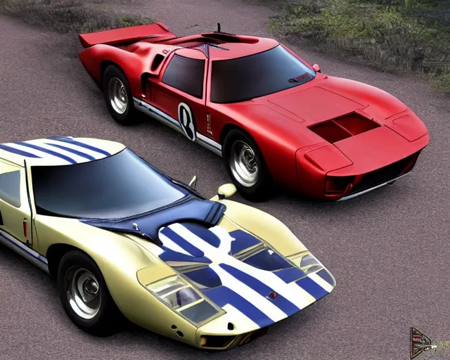 Image similar to new concept for a gt 4 0, cinematic, photoreal, by red dead redemption 2