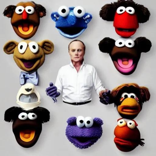 Prompt: hannibal lecter hosting the muppet show