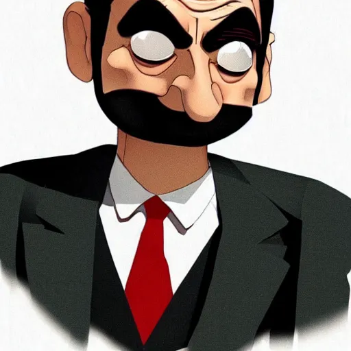 Image similar to mr bean as a batman