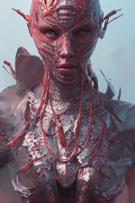 Image similar to Portrait of Billie Ellish, marvel comics, dark, intricate, highly detailed, smooth, artstation, digital illustration by Ruan Jia and Mandy Jurgens and Artgerm and Wayne Barlowe and Greg Rutkowski and Zdislav Beksinski