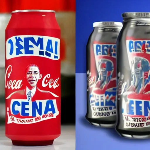 Prompt: obama flavored coke