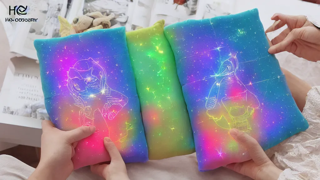 Image similar to holography neutral plushie toy book