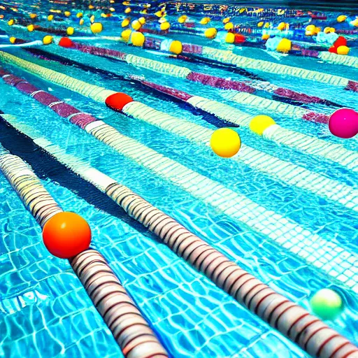Image similar to a swimming pool overflowing with coloured balls