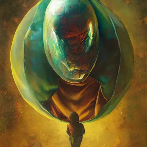 Image similar to Mysterio, artwork by Esao Andrews,