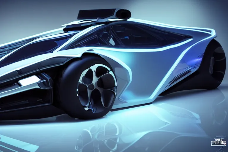 Prompt: cyberpunk batmobile concept inspired sports car, futuristic look, highly detailed body, very expensive, photorealistic camera shot, bright studio setting, studio lighting, crisp quality and light reflections, unreal engine 5 quality render