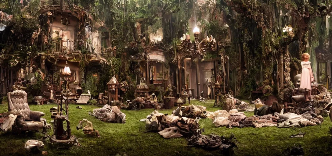 Image similar to a very high resolution image from a new movie. environment. photorealistic, photography, directed by tim burton