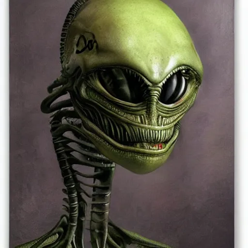 Image similar to alien by repin