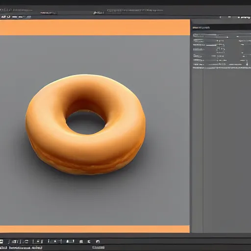 Prompt: blender tutorial donut