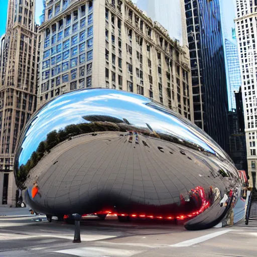 Prompt: disco bean in chicago