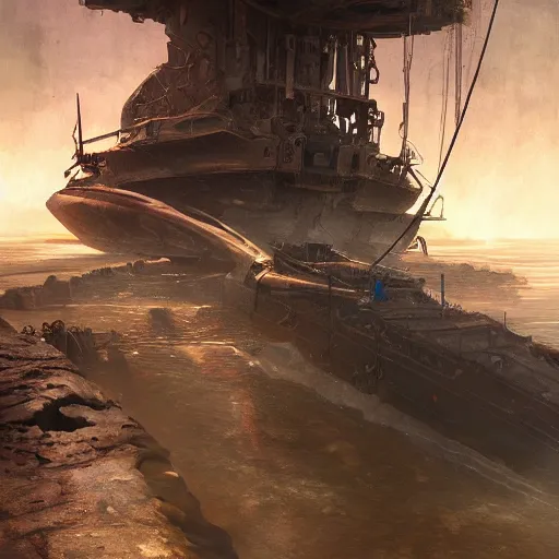 Image similar to A black male of the Minmattar race in Eve-Online inside a rusty ship , gorgeous, beautiful, intricate, highly detailed, digital painting, artstation, oppressive lighting, sci-fi concept art, sharp focus, illustration, art by greg rutkowski and alphonse mucha