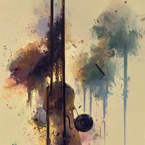Prompt: art is how we decorate space, music is how we decorate time, greg rutkowski, musical notes, musical instruments, flowers, composer, beautiful artist rendering, gorgeous