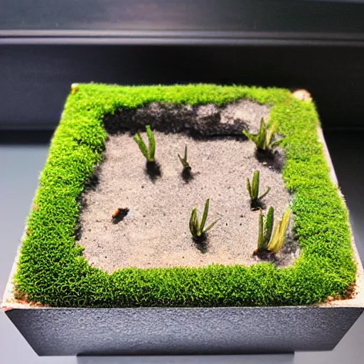 Prompt: square mossarium