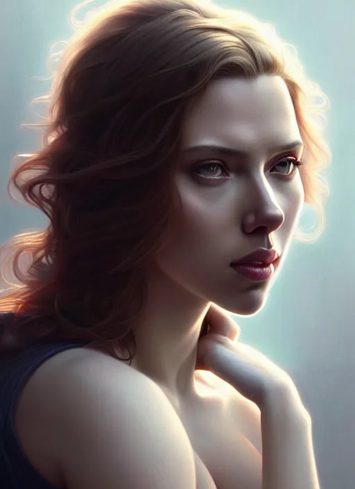 Prompt: ultra realistic illustration, hot scarlett johansson. intricate, elegant, highly detailed, digital painting, artstation, concept art, smooth, sharp focus, illustration, art by artgerm and greg rutkowski and alphonse mucha and wlop