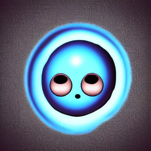 Image similar to the most cutest adorable happy picture of a blue ball face, key hole on blue ball, locklegion, lock for face, keyhole faceial movement, chibi style, adorably cute, enhanched, deviant adoptable, digital art Emoji collection