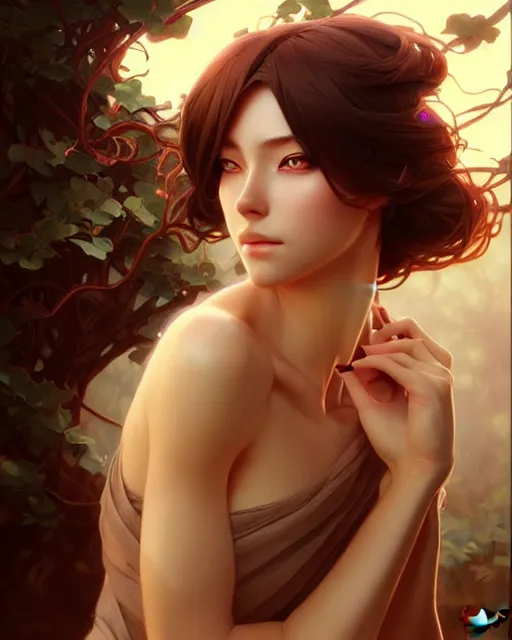 Image similar to beautiful woman, portrait, anime!!, fantasy, ultra detailed, elegant, intricate, dynamic lighting, hyperrealism, digital art, digital painting, artstation, wlop, sharp focus, illustration, art by artgerm and greg rutkowski and alphonse mucha, 8 k