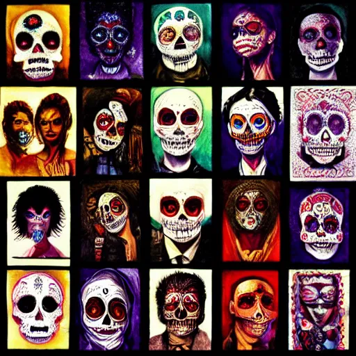 Image similar to portrait, day of the dead by petros afshar, hyper real, laurie greasley, jc leyendecker and singer sargent