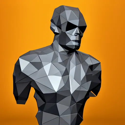 Image similar to low-poly terminator