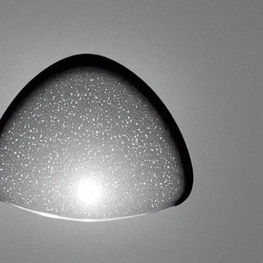 Image similar to Droplets are unmanned, teardrop-shaped probes, and the first Trisolaran spacecraft encountered by humanity. They are made of metal modified with an effect that extends the strong interaction to ranges similar to those of chemical bonds. The resulting substance is perfectly smooth, mirrored and completely crystalline in structure down to the individual atom.