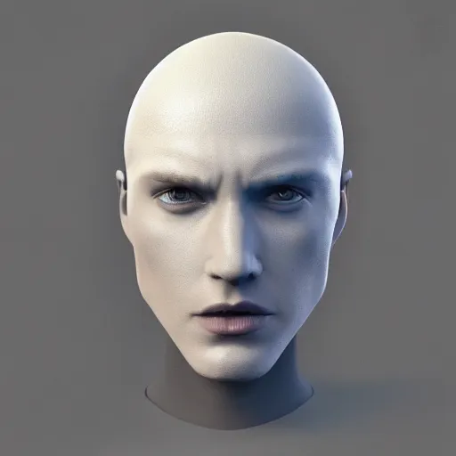 Image similar to hyperrealistic 3 d render of a bust of knight with futuristic fashion elements inspired by ludvig holmen, brilliantly colored, kingdoms of ether, octane render, 3 d animated, unreal engine 5, volumetric lighting, hdr, studio lighting, smooth surface, 8 k