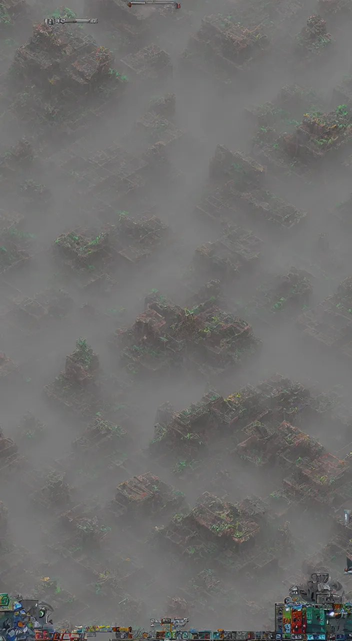Prompt: mole people pixel sort volumetric fog