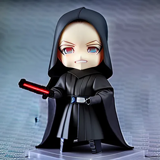 Image similar to nendoroid darth sidious, detailed, custom