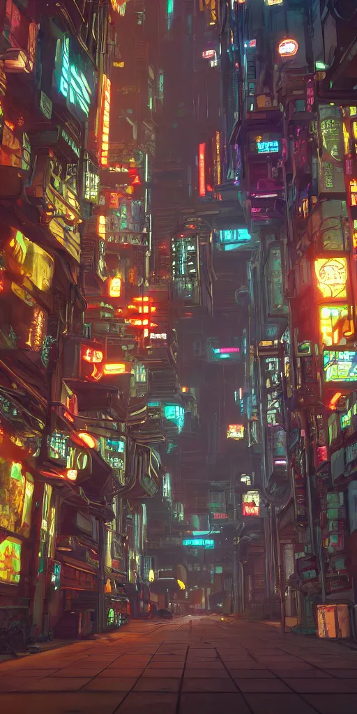 Image similar to cyberpunk alley drawn by jack kirby, syd mid, 8 k, raytracing, unreal engine 5,