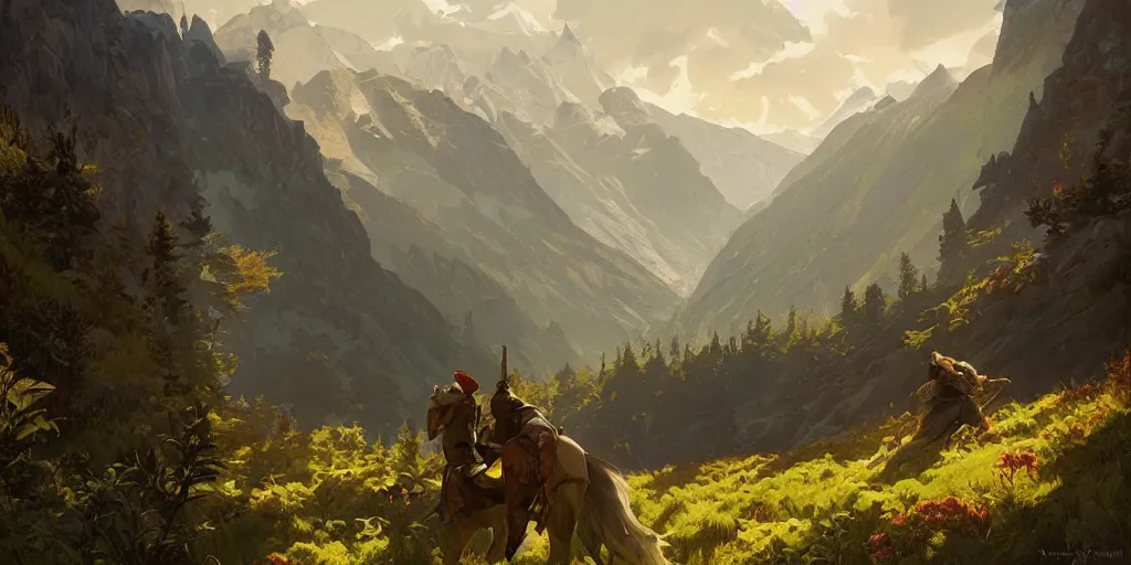 Prompt: slocan valley , landscape, highly detailed, digital painting, artstation, concept art, sharp focus, illustration, art by artgerm and greg rutkowski and alphonse mucha