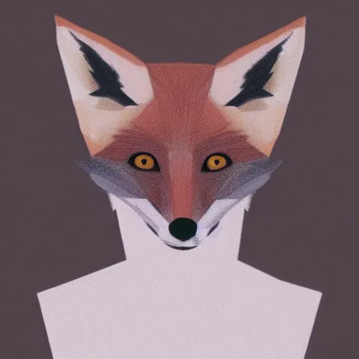 Prompt: a humanoid fox with a face inspired by jenna coleman, realistic illustration