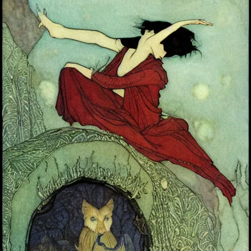 Prompt: art by edmund dulac