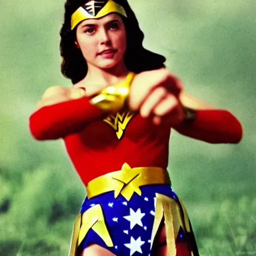 Image similar to photograph of baby wonder woman